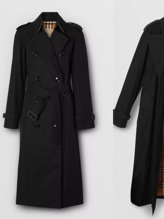 Burberry Jackets & Blazers - Burberry Heritage Waterloo Trench Coat Black EUC M 50” duster trench coat